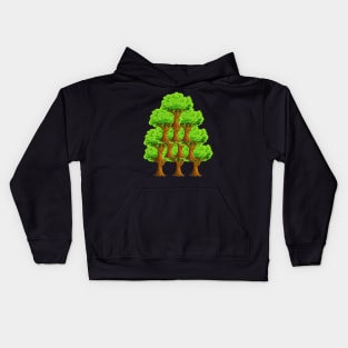 Natural Look Jungle Trees Kids Hoodie